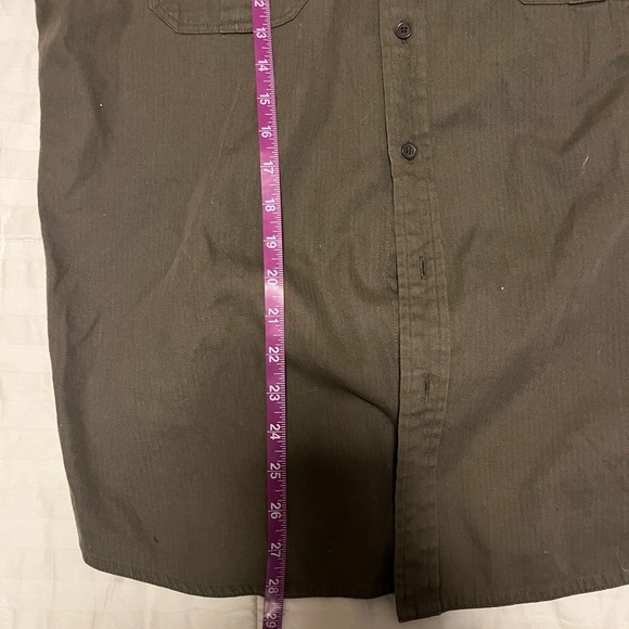 All-Son Military style long sleeve button down large shirt - Picture 5 of 9